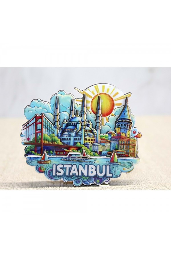 Ahşap İstanbul Temalı Magnet