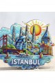 Ahşap İstanbul Temalı Magnet