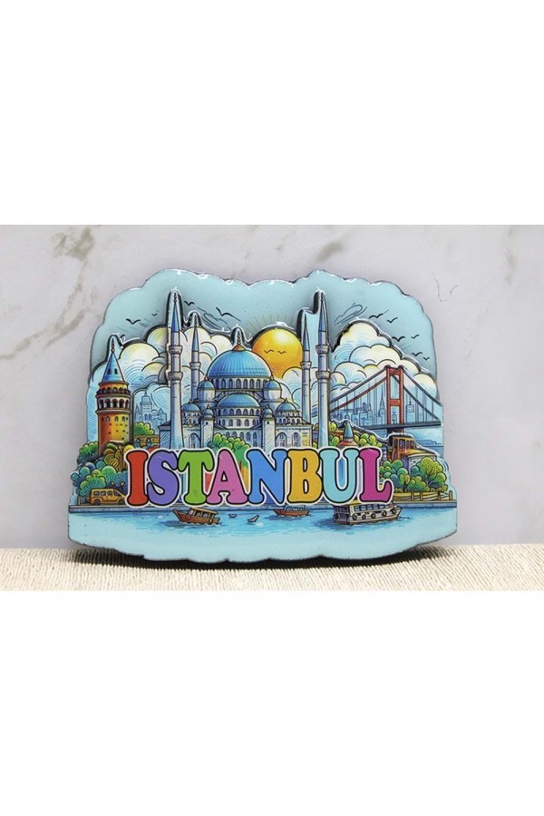 Ahşap İstanbul Temalı Magnet