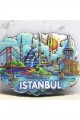 Ahşap İstanbul Temalı Magnet