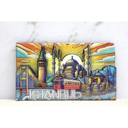 Ahşap İstanbul Temalı Magnet