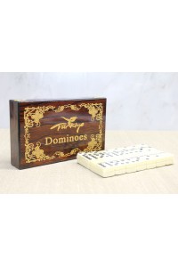 Ahşap Kutulu Domino Oyunu