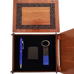 Ahşap Kutulu Mavi Kalem Anahtarlık Çakmak Set Hediyelik Ahşap Kutulu Mavi Kalem Anahtarlık Çakmak Set Hediyelik