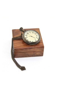 Ahşap Kutulu Pirinç Köstekli Saat Ahşap Kutulu Pirinç Köstekli Saat