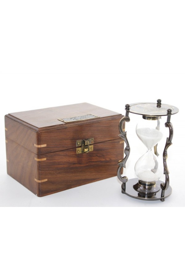 Ahşap Kutulu Pirinç Kumsaati