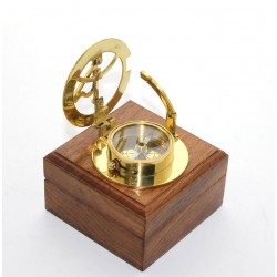 Ahşap Kutulu Pusula