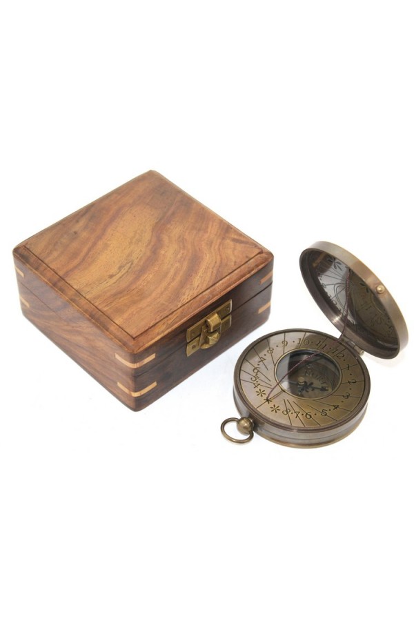 Ahşap Kutulu Pusula