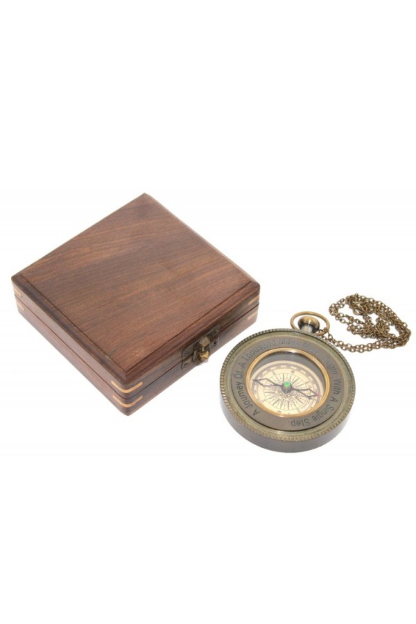 Ahşap Kutulu Pusula