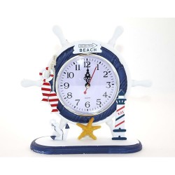 Ahşap Marin Dümenli Saat Ahşap Marin Dümenli Saat