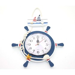 Ahşap Marin Dümenli Saat Ahşap Marin Dümenli Saat