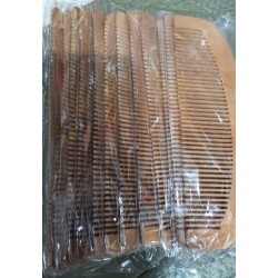 Ahşap Tarak 12'li Paket Dar Dişli Oval