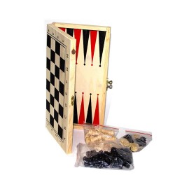 Ahşap Tavla Satranç Hobi Oyun Seti Ahşap Tavla Satranç Hobi Oyun Seti