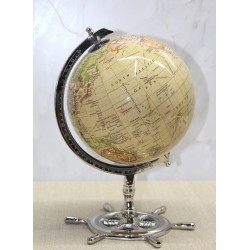 Altı Dümenli Dekoratif Dünya Küre 4160-PW