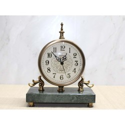 Altı Mermer Masa Üstü Saat Altı Mermer Masa Üstü Saat