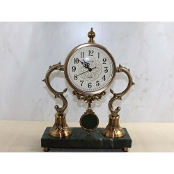 Altı Mermer Sarkaçlı Masa Üstü Saat Altı Mermer Sarkaçlı Masa Üstü Saat