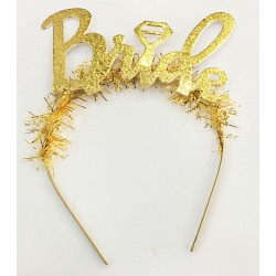 Parti Altın Renk Bekarlığa Veda İtalik Yazı Alyanslı Bride Taç Parti Altın Renk Bekarlığa Veda İtalik Yazı Alyanslı Bride Taç