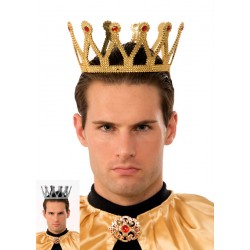 Altın Renk Çocuk ve Yetişkin Uyumlu Kral Tacı Altın Renk Çocuk ve Yetişkin Uyumlu Kral Tacı