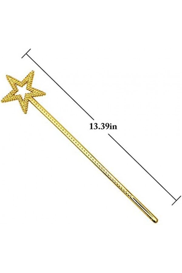 Altın Renk Yıldız Peri Asası Peri Değneği 34 cm 1 Adet