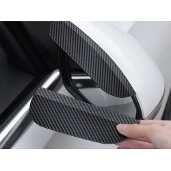 Araba Ayna Yağmur Koruyucu Siper Karbon Desenli Araba Ayna Yağmur Koruyucu Siper Karbon Desenli