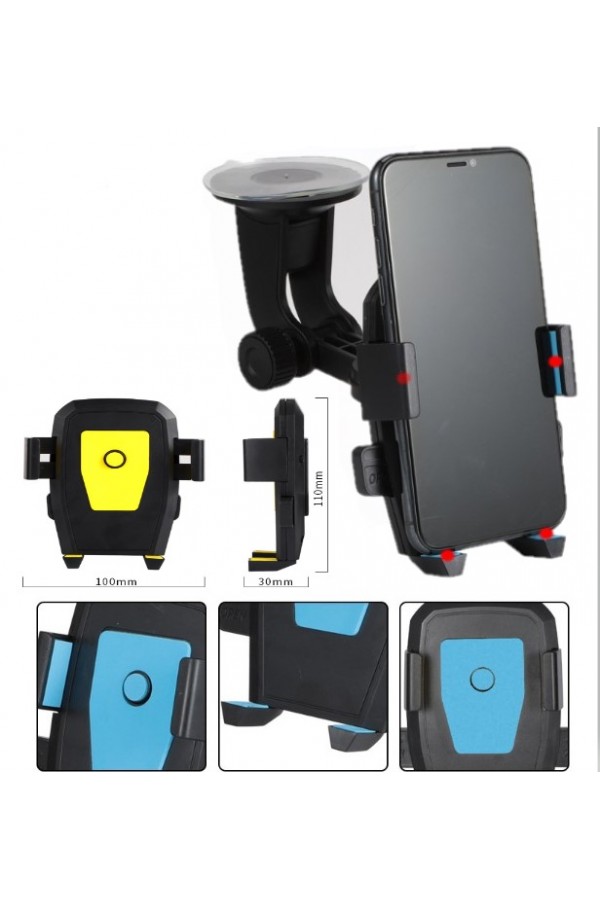 Araç İçi Cam ve Torpido Vantuzlu Telefon Tutucu