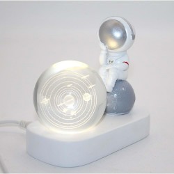 Astronot Ledli Küre Dekoratif Hediyelik Astronot Ledli Küre Dekoratif Hediyelik