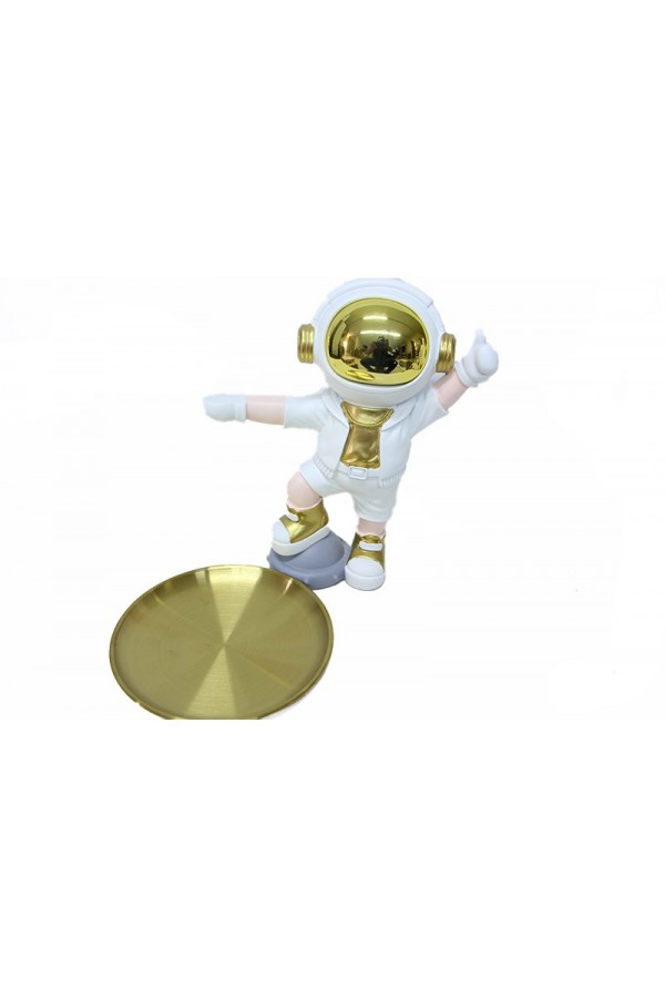 Astronot Servis Tabaklı Biblo