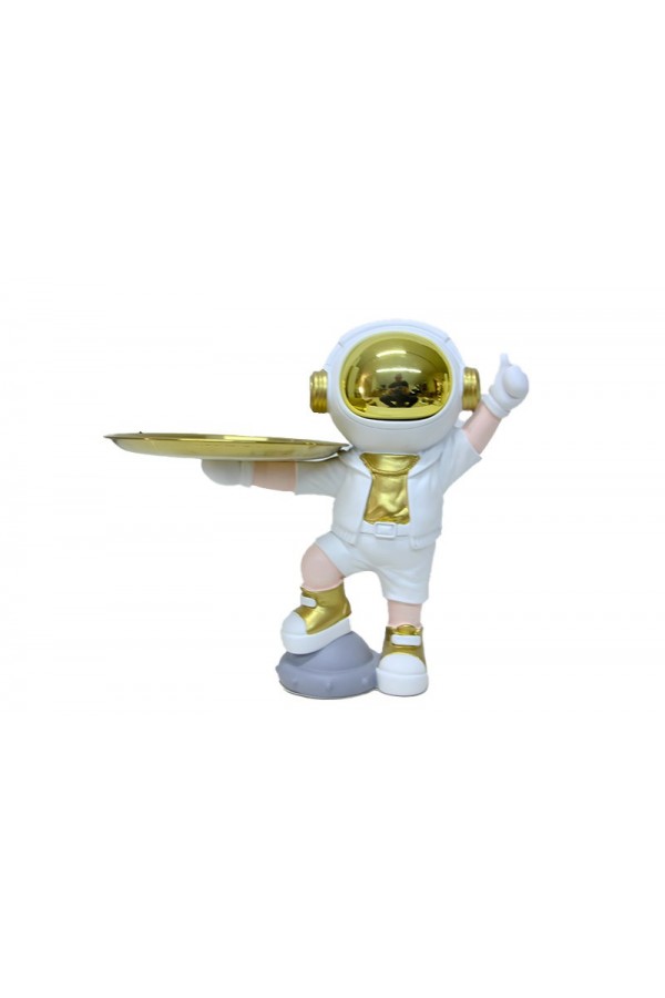 Astronot Servis Tabaklı Biblo