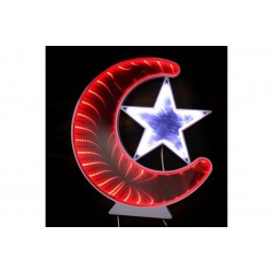 Ay Yıldız Pano Türk Bayrağı Şerit Ledli Işıklı Tablo Hediyelik Ay Yıldız Pano Türk Bayrağı Şerit Ledli Işıklı Tablo Hediyelik