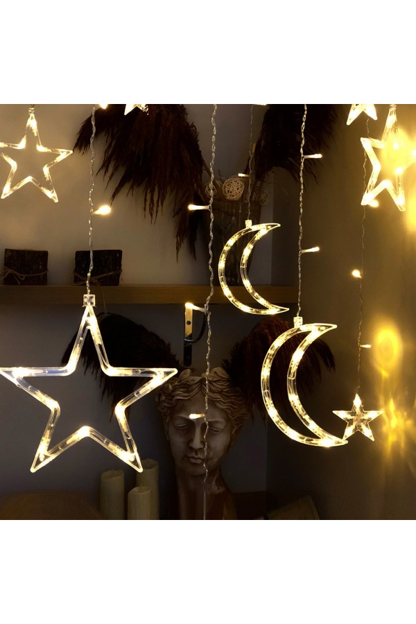 Ay Yıldız Perde LED