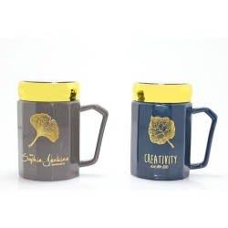 Ayna Kapaklı Porselen Kupa Bardak Dekoratif Hediyelik Ayna Kapaklı Porselen Kupa Bardak Dekoratif Hediyelik