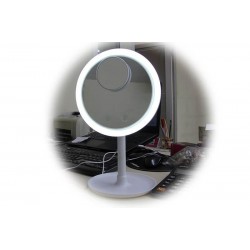 Ayna Meltem Esinti Fanlı Ledli Makyaj Aynası Dekoratif Hediyelik Ayna Meltem Esinti Fanlı Ledli Makyaj Aynası Dekoratif Hediyelik