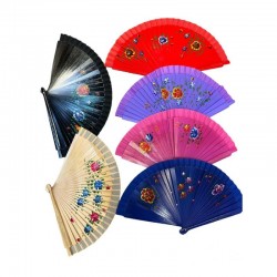 Bambu Yelpaze Karışık Renk 12 Adet Bambu Yelpaze Karışık Renk 12 Adet