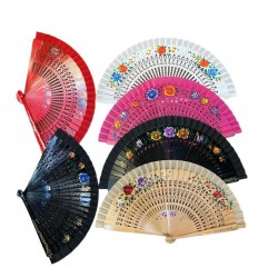 Bambu Yelpaze Karışık Renk 12 Adet Bambu Yelpaze Karışık Renk 12 Adet