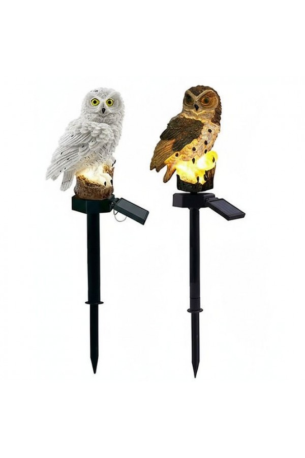 Baykuş Şeklinde Güneş Enerjili Kazıklı Bahçe Aydınlatma S-18