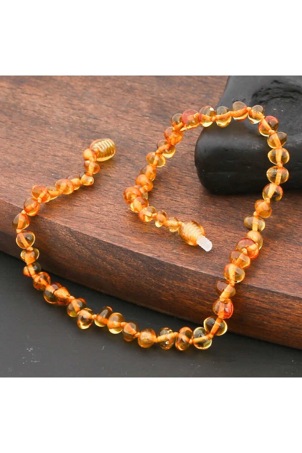 Bebek Damla Kehribar Diş Kolye Bebek Damla Kehribar Diş Kolye