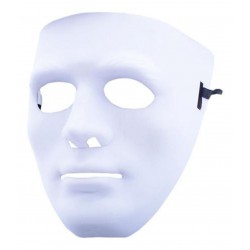 Beyaz Renk Dans Maskesi 18x19 cm