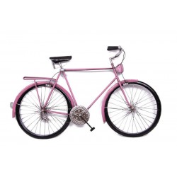 Bisiklet Pano Pembe Pano Vintage Dekoratif Ev Ofis Hediyelik