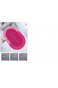 Büyük Boy Pembe Süper Su Emici Kaymaz Tabanlı Banyo Paspası ( 80*50 )cm Büyük Boy Pembe Süper Su Emici Kaymaz Tabanlı Banyo Paspası ( 80*50 )cm