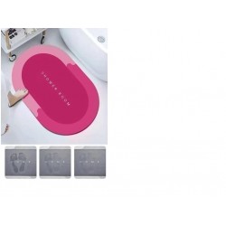 Büyük Boy Pembe Süper Su Emici Kaymaz Tabanlı Banyo Paspası ( 80*50 )cm Büyük Boy Pembe Süper Su Emici Kaymaz Tabanlı Banyo Paspası ( 80*50 )cm