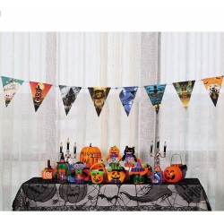 Parti Cadılar Bayramı Halloween Bayrak Banner Süs 8 li 3 Metre Parti Cadılar Bayramı Halloween Bayrak Banner Süs 8 li 3 Metre