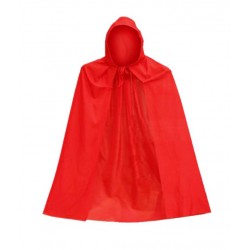 Parti Cadılar Bayramı Halloween Kapişonlu Kırmızı Pelerin 90 cm Parti Cadılar Bayramı Halloween Kapişonlu Kırmızı Pelerin 90 cm