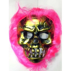 Cadılar Bayramı Pembe Saçlı Maske Cadılar Bayramı Pembe Saçlı Maske