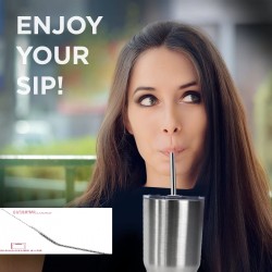 Çelik Pipet Paslanmaz Çelik Metal Meşrubat Pipeti Ve Pipet Temizleme Fırçası Seti 5 Parça Çelik Pipet Paslanmaz Çelik Metal Meşrubat Pipeti Ve Pipet Temizleme Fırçası Seti 5 Parça