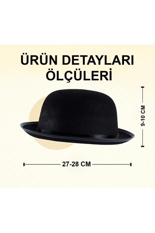 Siyah Melon Parti Şapkası
