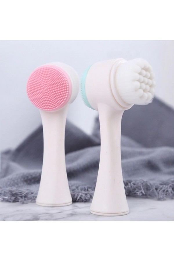 Çift Taraflı 3D Yumuşak Yüz Bakım Fırçası