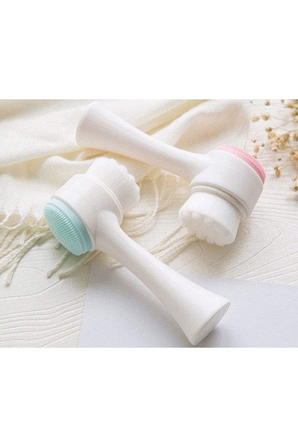 Çift Taraflı 3D Yumuşak Yüz Bakım Fırçası