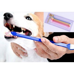 Çift Taraflı Kedi Köpek Diş Fırçası 4 lü set Çift Taraflı Kedi Köpek Diş Fırçası 4 lü set