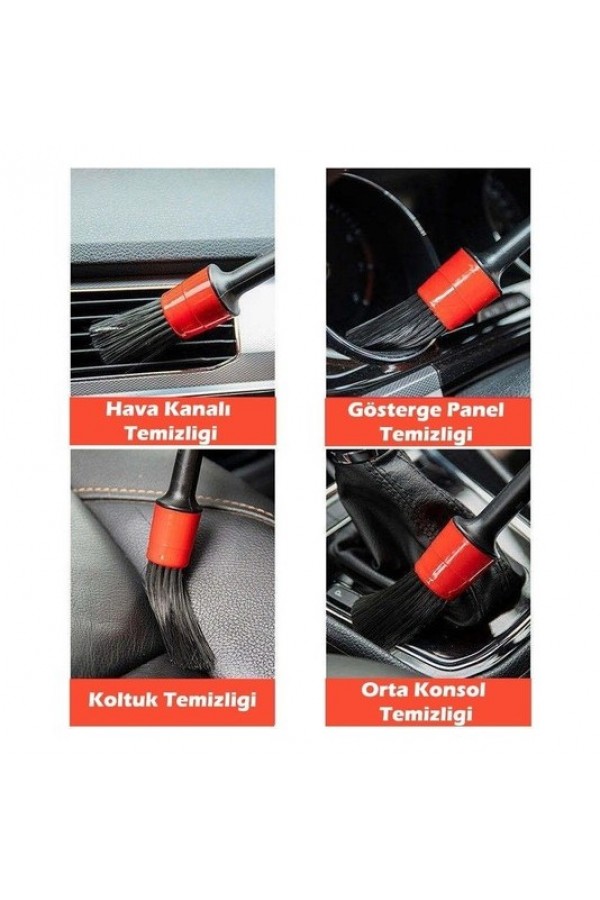Araba Temizlik Detay Fırçası 5li Set Araba Temizlik Detay Fırçası 5li Set