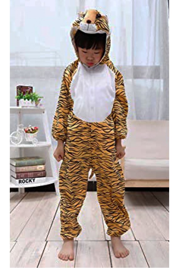 Çocuk Kaplan Kostumu - Aslan Kostümü 4-5 Yaş 100 cm