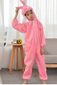 Çocuk Tavşan Kostümü Pembe Renk 4-5 Yaş 100 cm